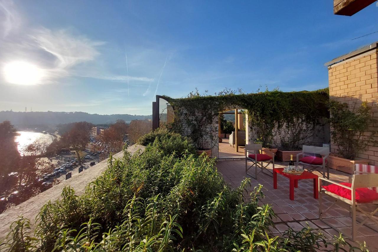 شقة Beautiful Loft In Ponte Milvio With Terrace روما المظهر الخارجي الصورة