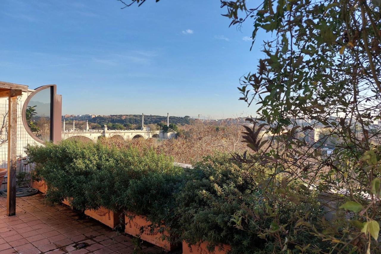 شقة Beautiful Loft In Ponte Milvio With Terrace روما المظهر الخارجي الصورة