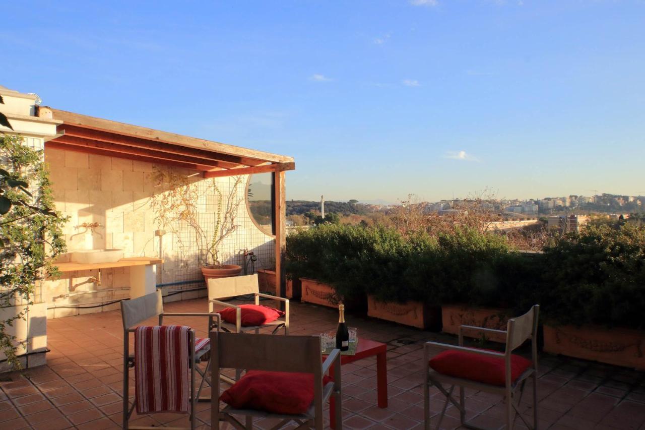 شقة Beautiful Loft In Ponte Milvio With Terrace روما المظهر الخارجي الصورة