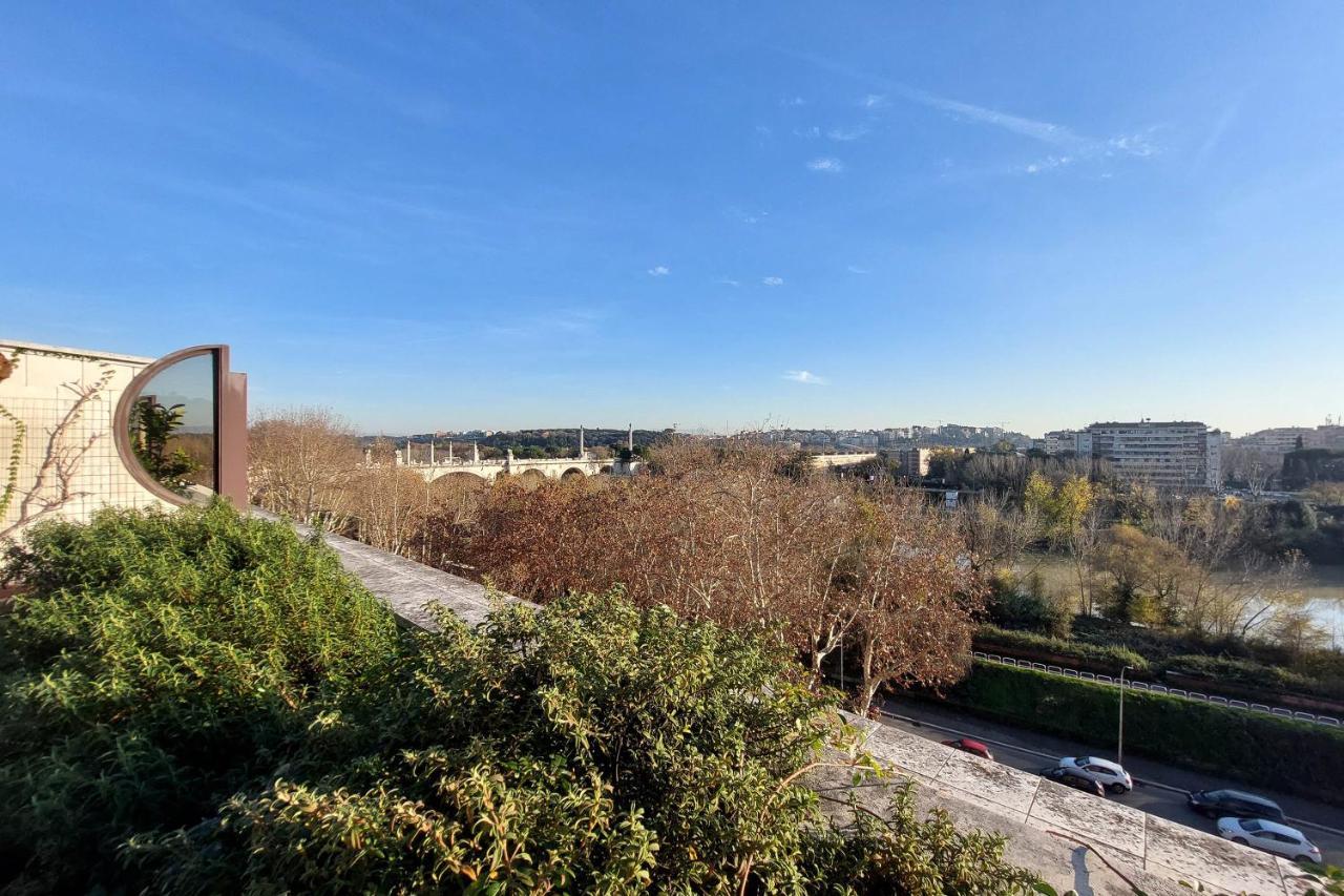 شقة Beautiful Loft In Ponte Milvio With Terrace روما المظهر الخارجي الصورة