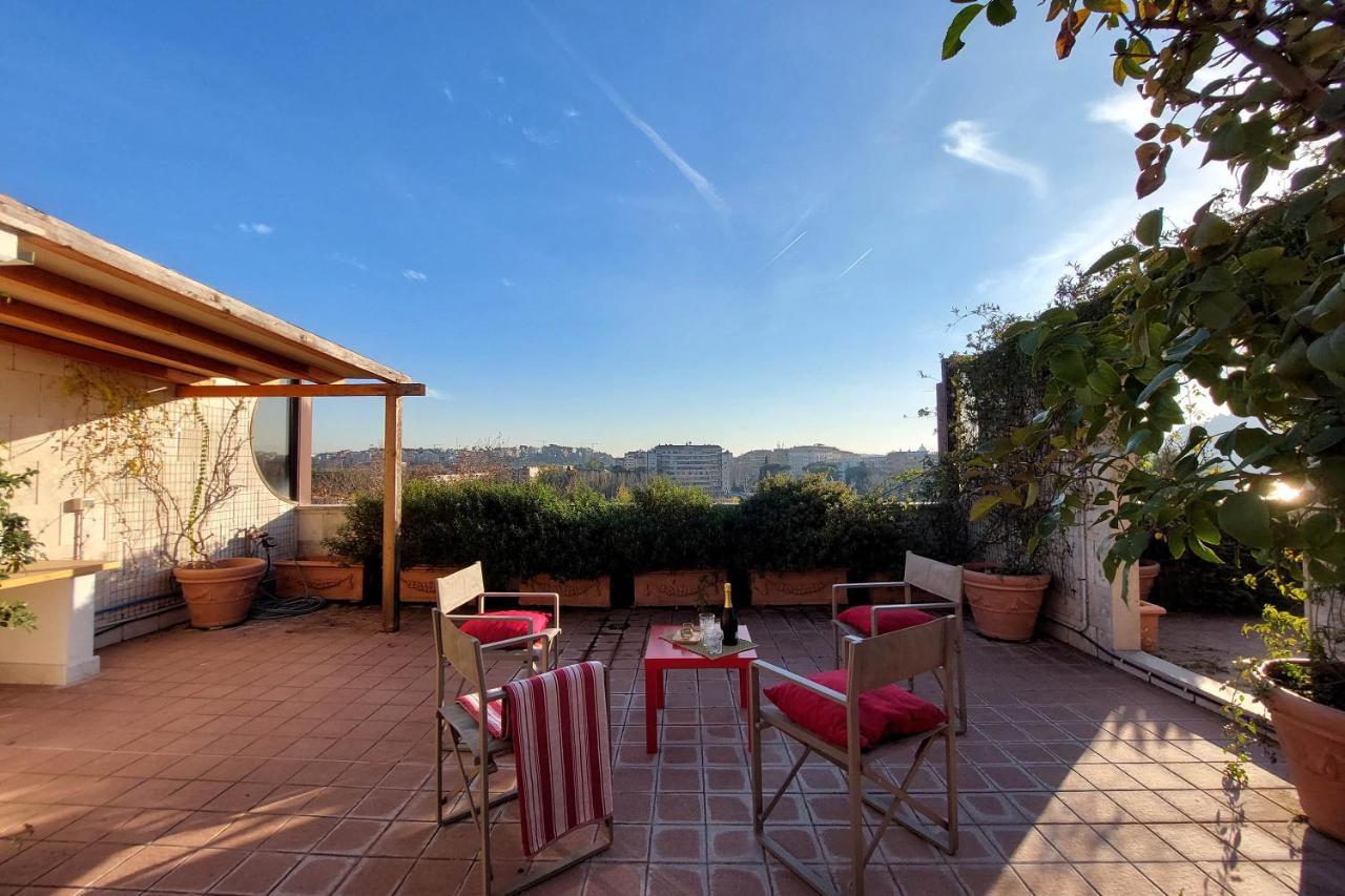 شقة Beautiful Loft In Ponte Milvio With Terrace روما المظهر الخارجي الصورة