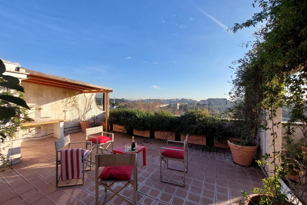 شقة Beautiful Loft In Ponte Milvio With Terrace روما المظهر الخارجي الصورة